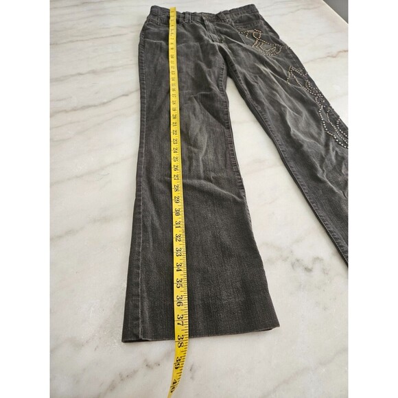 Anna Montana Women's Winter Dark Denim Embroidered Pocket Bootcut Jeans Size 40 - Picture 4 of 12